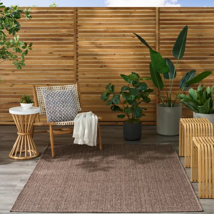 Nourison Tulum Brown TLM02 4 ft. X 6 ft. Rect. Rug