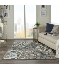 Nourison Home Aloha ALH20 Grey Multicolor 5 ft. 3 in. X 7 ft. 5 in. Area Rug