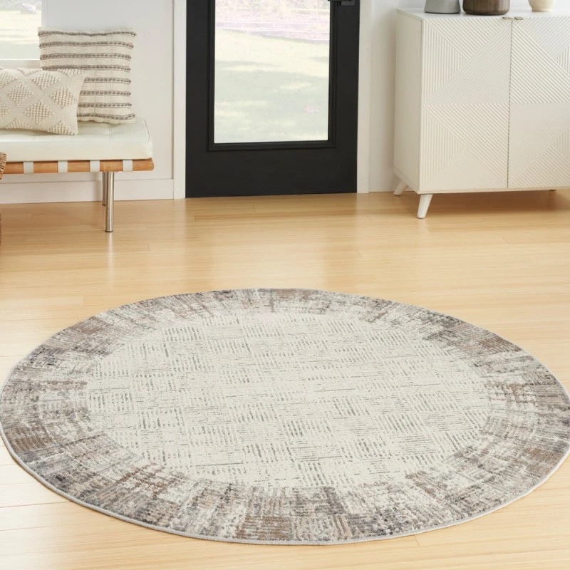 Nourison Elation Area Rug ETN05 Ivory Grey