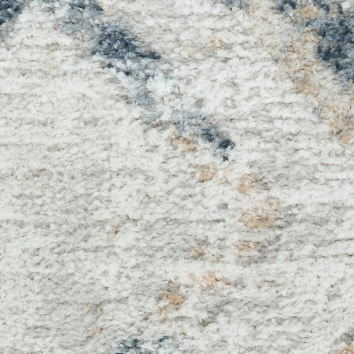 Nourison Dekor Grey Navy DEK05 2 ft. X 4 ft. Rect. Rug
