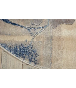 Nourison Home Somerset ST18 Ivory Blue 5 ft. 6 in. Round Area Rug