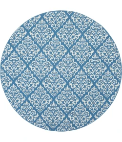 Nourison Home Grafix GRF06 Blue 8 ft. Round Area Rug