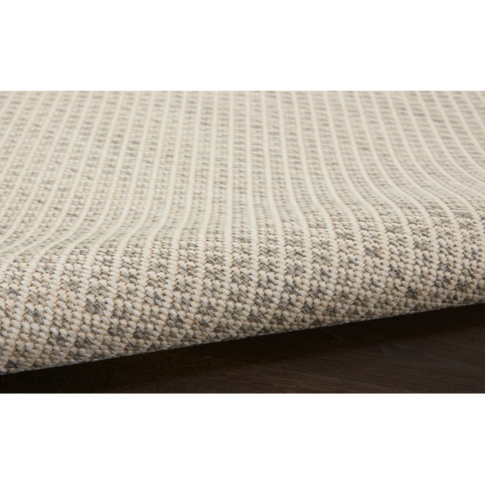 Nourison Courtyard Ivory/Silver COU01 8 ft. Square Rug