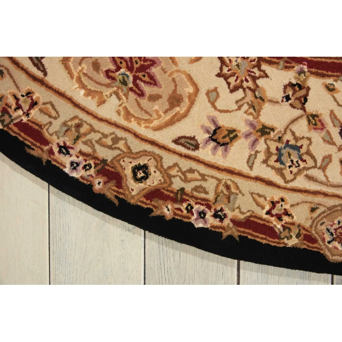 Nourison 2000 Round Area Rug 2028-Black