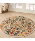 Nourison Allur Area Rug ALR03 Ivory Multicolor