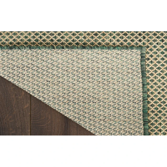 Nourison Courtyard Green COU01 6 ft. X 9 ft. Rectangle Rug