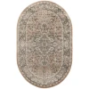 Nourison Home Quarry QUA05 Beige Grey 6 ft. X 9 ft. Oval Area Rug
