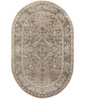 Nourison Quarry Beige Grey QUA05 6 ft. X 9 ft. Oval Rug
