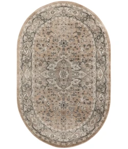 Nourison Home Quarry QUA05 Beige Grey 6 ft. X 9 ft. Oval Area Rug