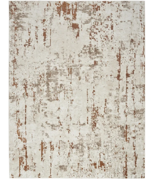 Nourison Quarry Ivory Rust QUA01 12ft. x 15ft. Rect. Rug
