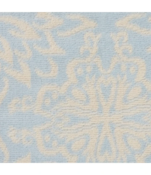 Nourison Jubilant Round Area Rug JUB06-Ivory/Light Blue