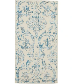 Nourison Home Jubilant JUB09 Ivory Blue 2 ft. X 4 ft. Area Rug