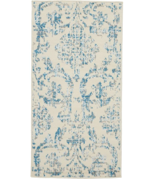 Nourison Jubilant Area Rug JUB09-Ivory/Blue