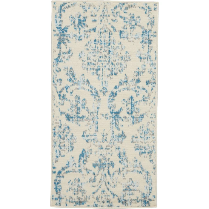 Nourison Jubilant Area Rug JUB09-Ivory/Blue