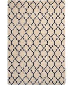 Nourison Home Amore AMOR2 Ivory/Blue 6 ft. 7 in. X 9 ft. 6 in. Area Rug