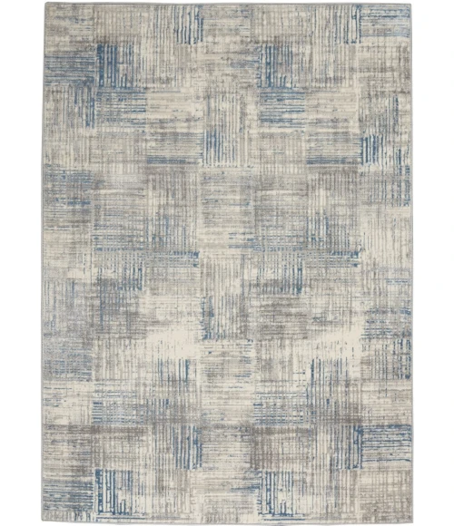 Nourison Solace Area Rug SLA03-Ivory/Grey/Blue