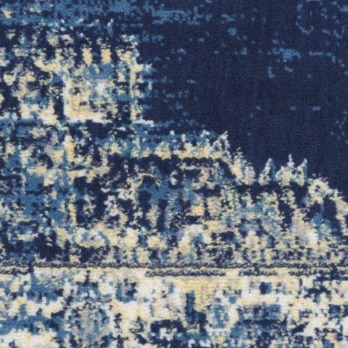Nourison Grafix Area Rug GRF14-Navy Blue