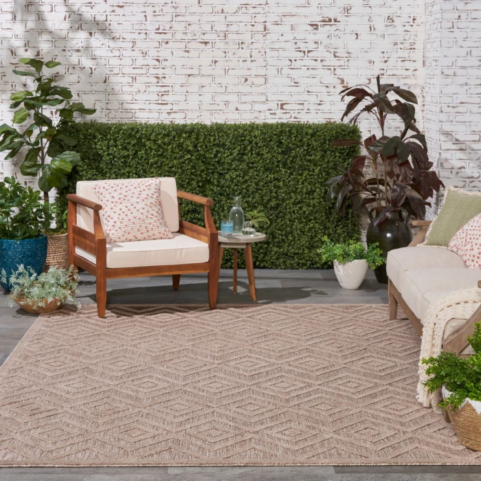 Nourison Versatile Area Rug NRV01 Natural Beige