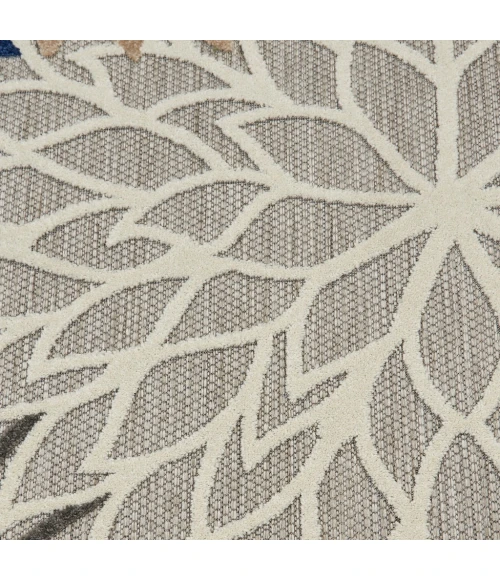 Nourison Aloha Round Area Rug ALH05-Blue/Multicolor