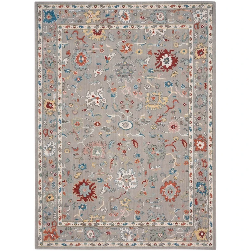 Nourison Parisa Area Rug PSA03 Grey 8'6" x 11'6"
