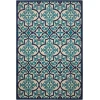 Nourison Home Aloha ALH14 Navy 5 ft. 3 in. X 7 ft. 5 in. Area Rug