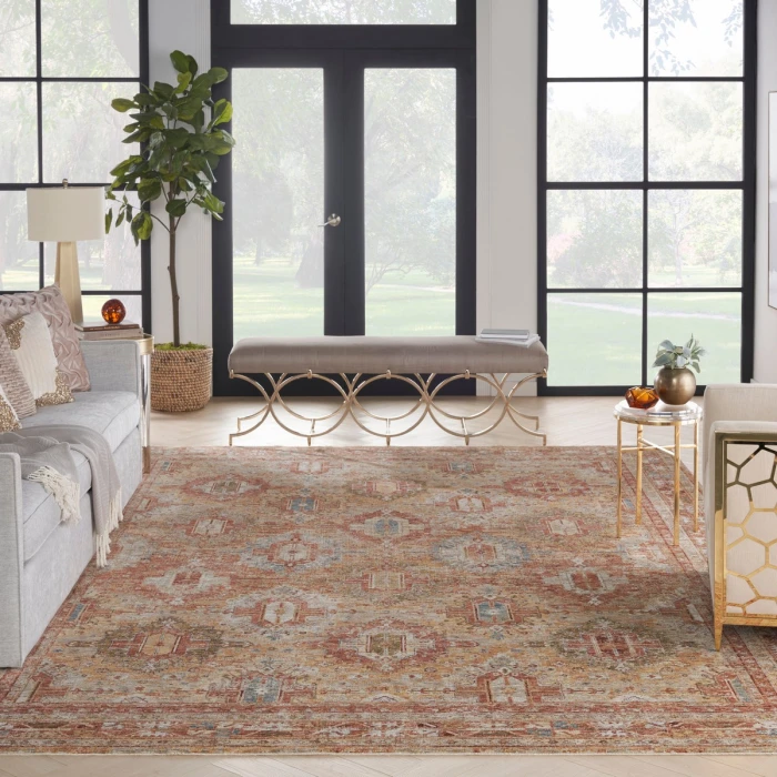 Nourison Sahar Rust SHR01 9 ft. X 13 ft. Rect. Rug