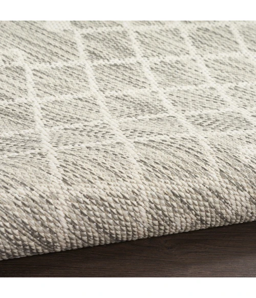 Nourison Positano Light Grey POS02 6ft. Round Rug