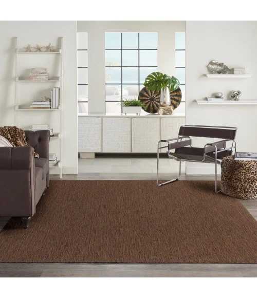 Nourison Washable Solutions Mocha WSL01 9 ft. X 12 ft. Rect. Rug