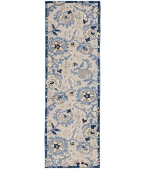 Nourison Aloha Area Rug ALH17-Blue/Grey