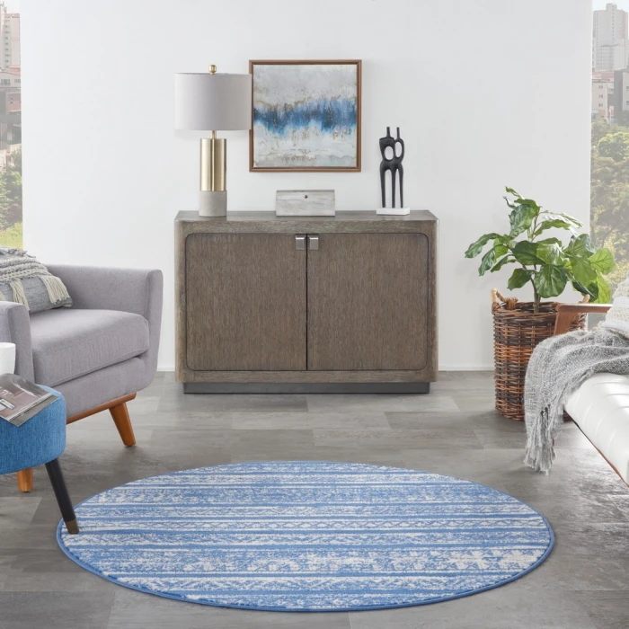 Nourison Whimsicle Area Rug WHS16-Light Blue Ivory