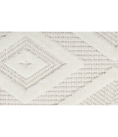 Nourison Versatile Ivory White NRV01 2 ft. 2 in. X 10 ft. Rectangle Rug