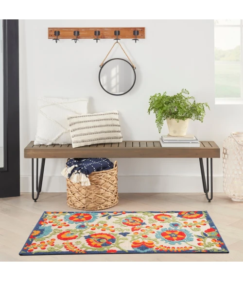 Nourison Aloha Area Rug ALH17 Multicolor 3' x 5'