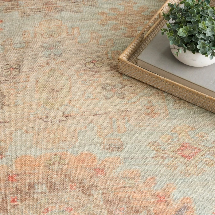 Nourison Vintage Washables Sage Multicolor VWS16 9 ft. 10 in. X 13 ft. 2 in. Rect. Rug