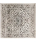 Nourison Quarry Ivory Grey QUA05 8 ft. X Square Rug