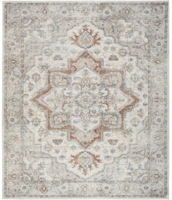 Nourison Astra Machine Washable Grey Multicolor ASW12 10ft. x 14ft. Rect. Rug