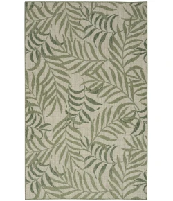Nourison Home Garden Oasis GOA01 Ivory Green 5 ft. X 7 ft. Area Rug
