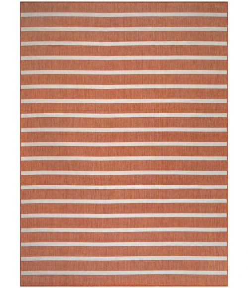 Nourison Positano Terracotta Ivory POS03 8 ft. X 10 ft. Rect. Rug