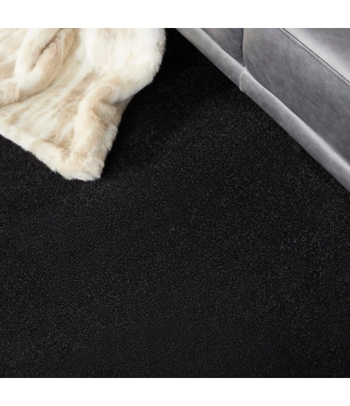 Nourison Essentials Black Area Rug NRE01-Black