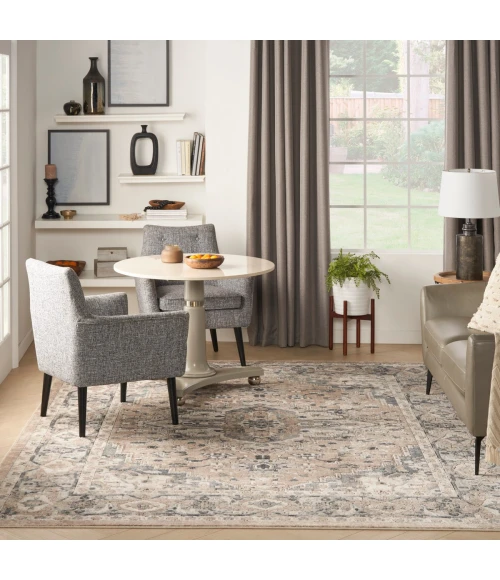 Nourison Quarry Beige Grey QUA05 8 ft. X 10 ft. Rect. Rug