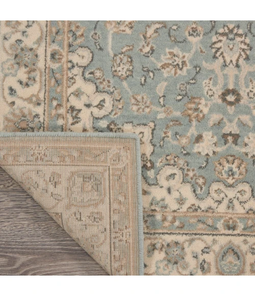 Nourison Living Treasures Area Rug LI15-Aqua/Ivory