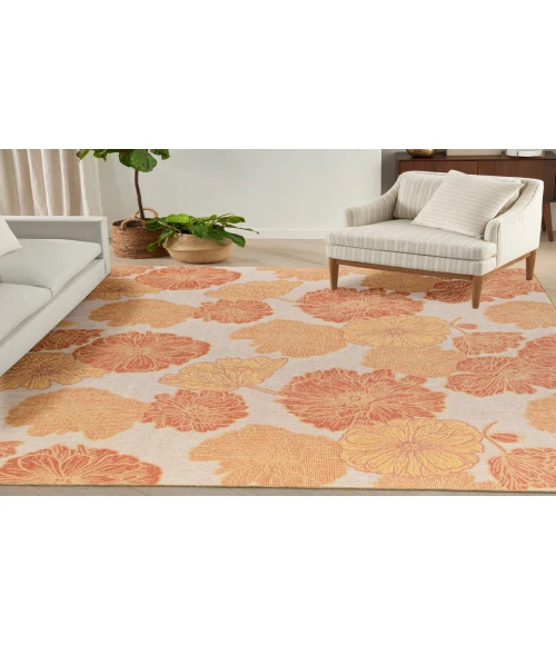 Nourison Garden Oasis Coral GOA04 8 ft. X 10 ft. Rectangle Rug