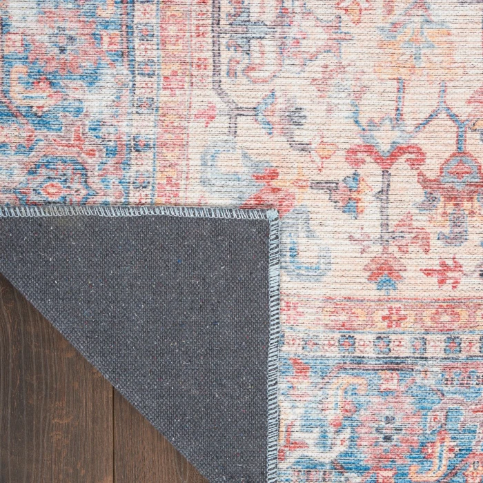 Nicole Curtis Machine Washable Series 1 Area Rug SR104 Blue/Multi 8' x 10'
