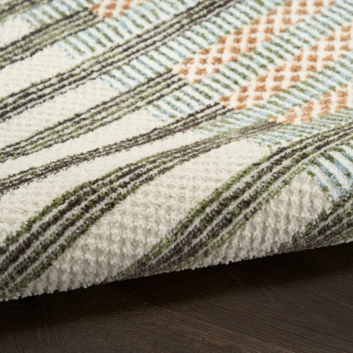 Nourison Nordic Ivory Multicolor NRC15 3ft. x 5ft. Rect. Rug