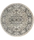 Nourison Quarry Ivory Blue QUA05 8 ft. X Round Rug