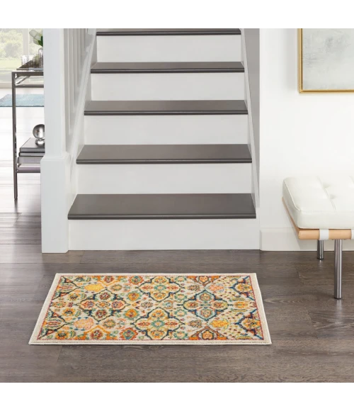 Nourison Allur Area Rug ALR03-Ivory Multicolor