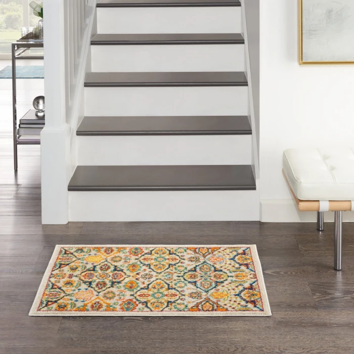 Nourison Allur Area Rug ALR03-Ivory Multicolor