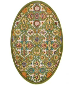 Nourison Home Allur ALR03 Sage Ivory 4 ft. Round Area Rug