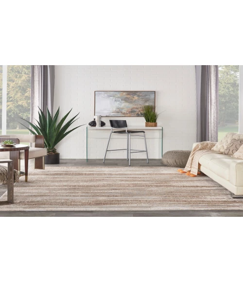 Nourison Elation Ivory Grey ETN01 8 ft. X 11 ft. Rectangle Rug