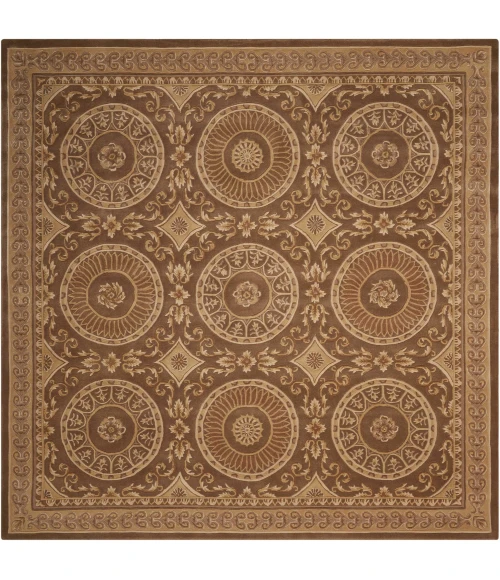Nourison Home Versailles Palace Brown VP50 8ft. x Square Square Rug