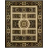Nourison Versailles Palace Black Beige VP50 7ft.6in. x 9ft.6in. Rect. Rug